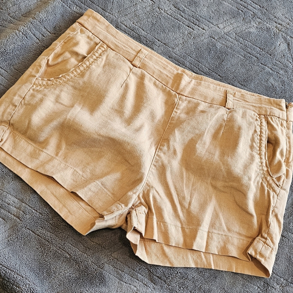 Gianni Bini High Waist Tan Shorts